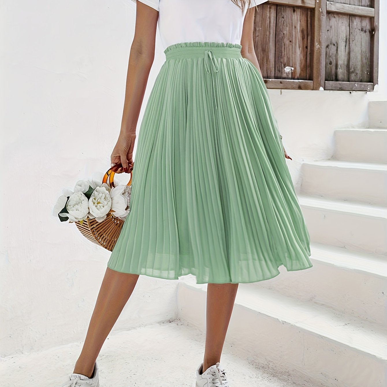 Women’s Pleated Midi Skirt