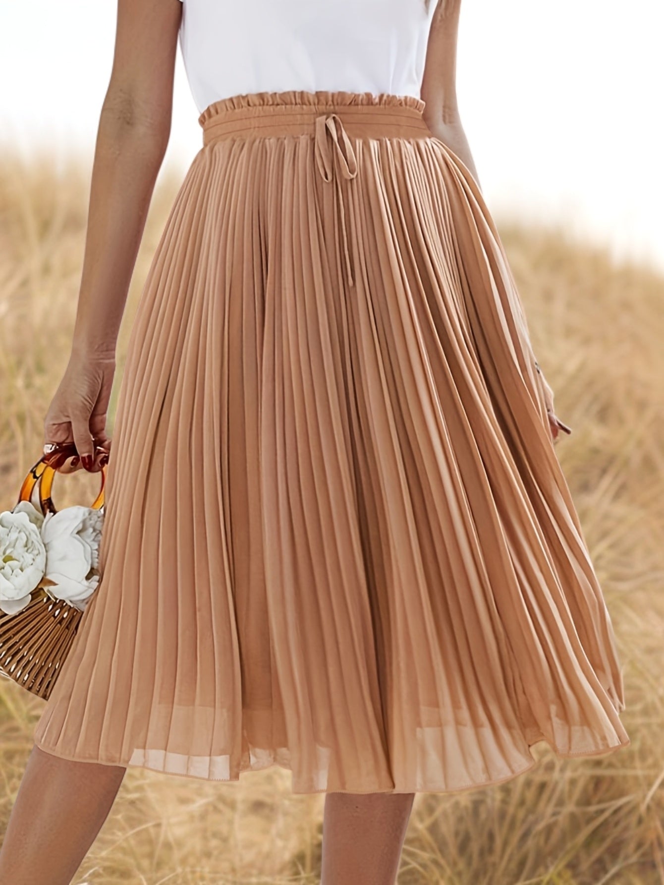 Women’s Pleated Midi Skirt