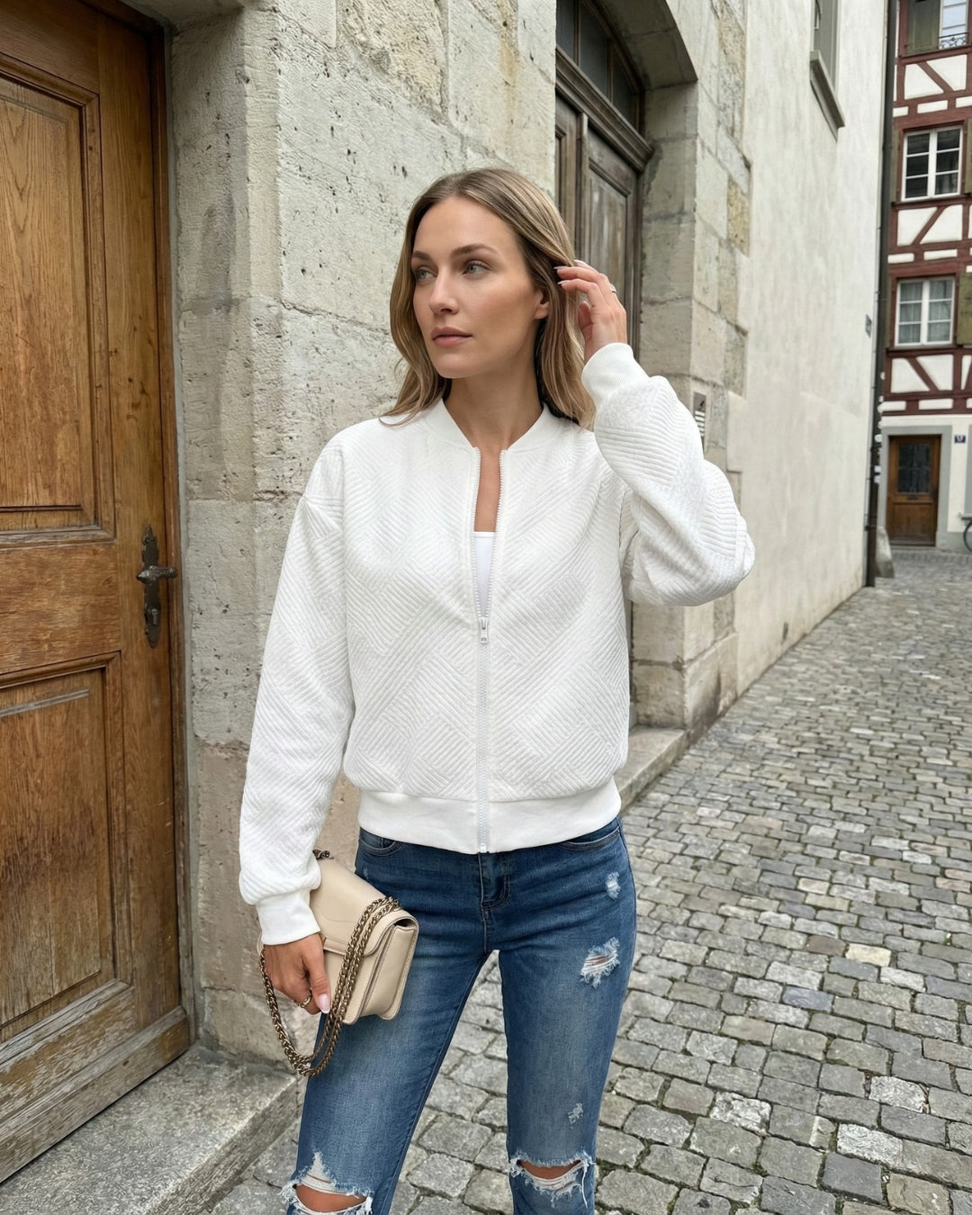 Women’s Quilted Bomber Jacket