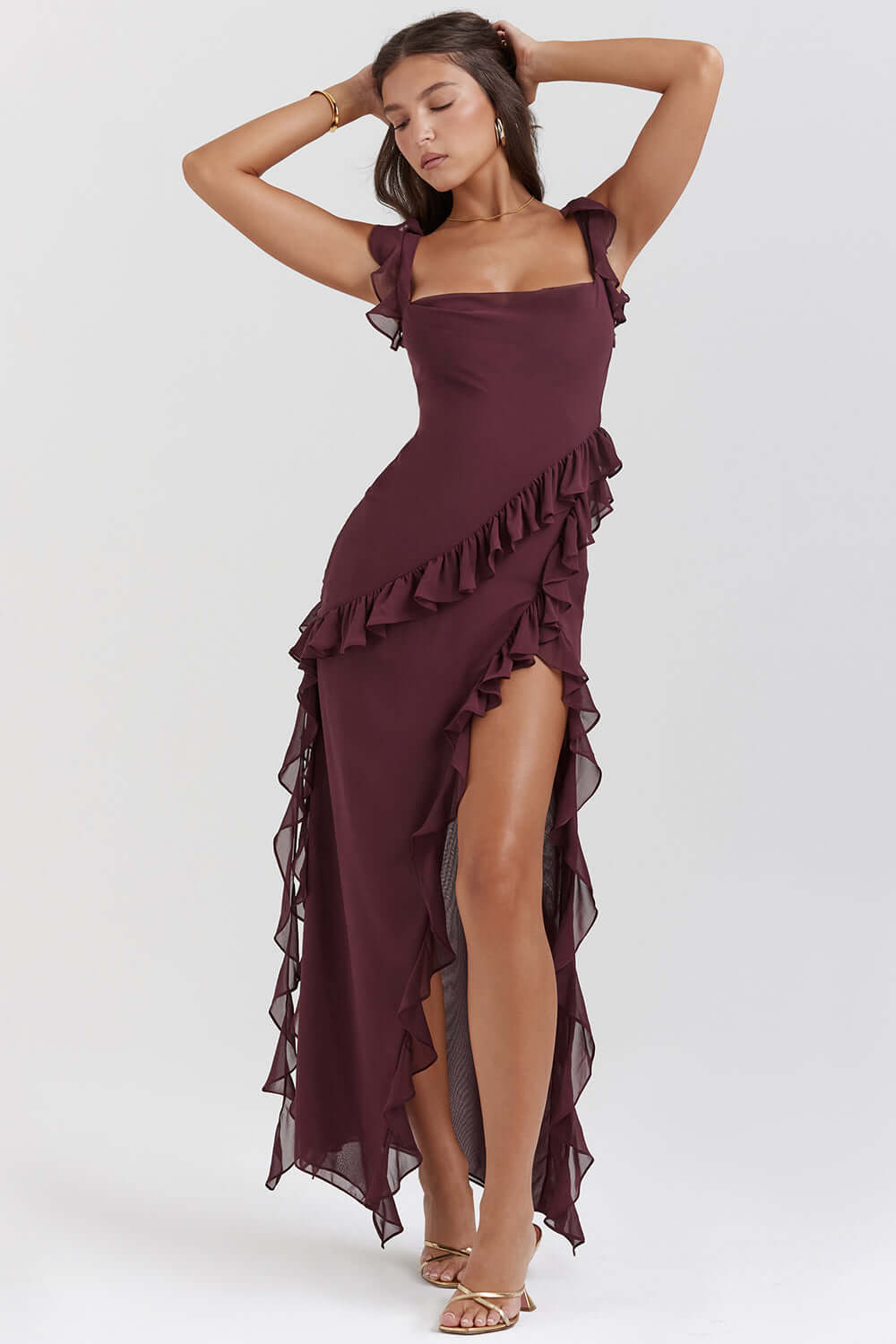Women’s Ruffle Maxi Dress