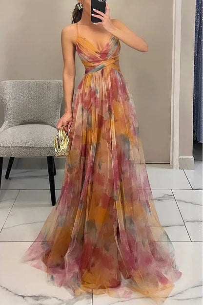 Women’s Sleeveless Maxi Dress with Cut Out Detail