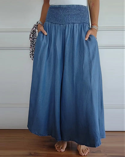 Women’s Smocked Wide Leg Pants