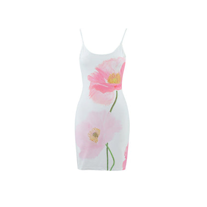 Women’s Spaghetti Strap Floral Mini Dress