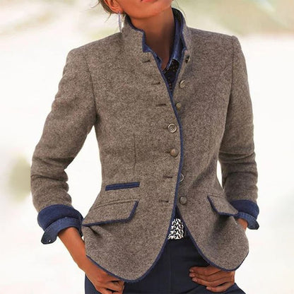 Women’s Stand Collar Blazer