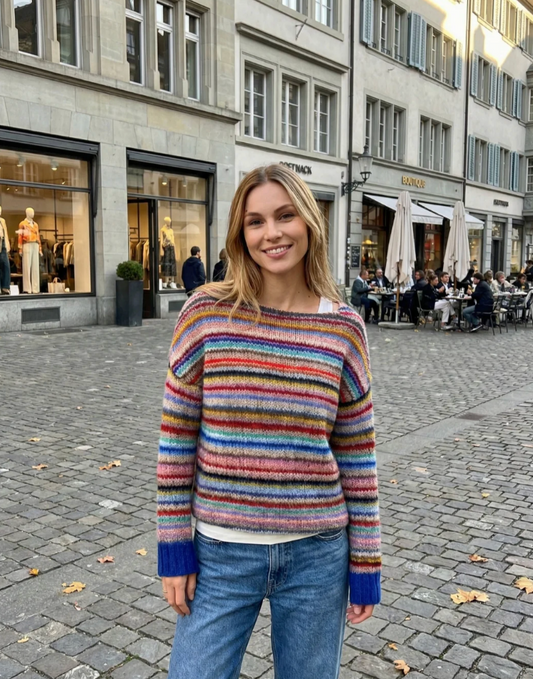 Women’s Striped Knit Sweater