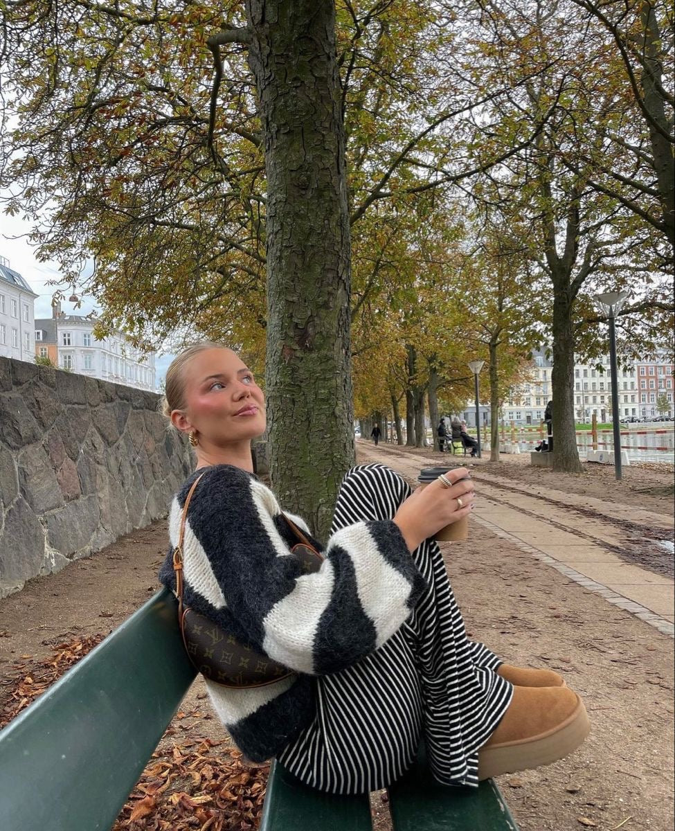 Women’s Striped Wide Leg Lounge Pants