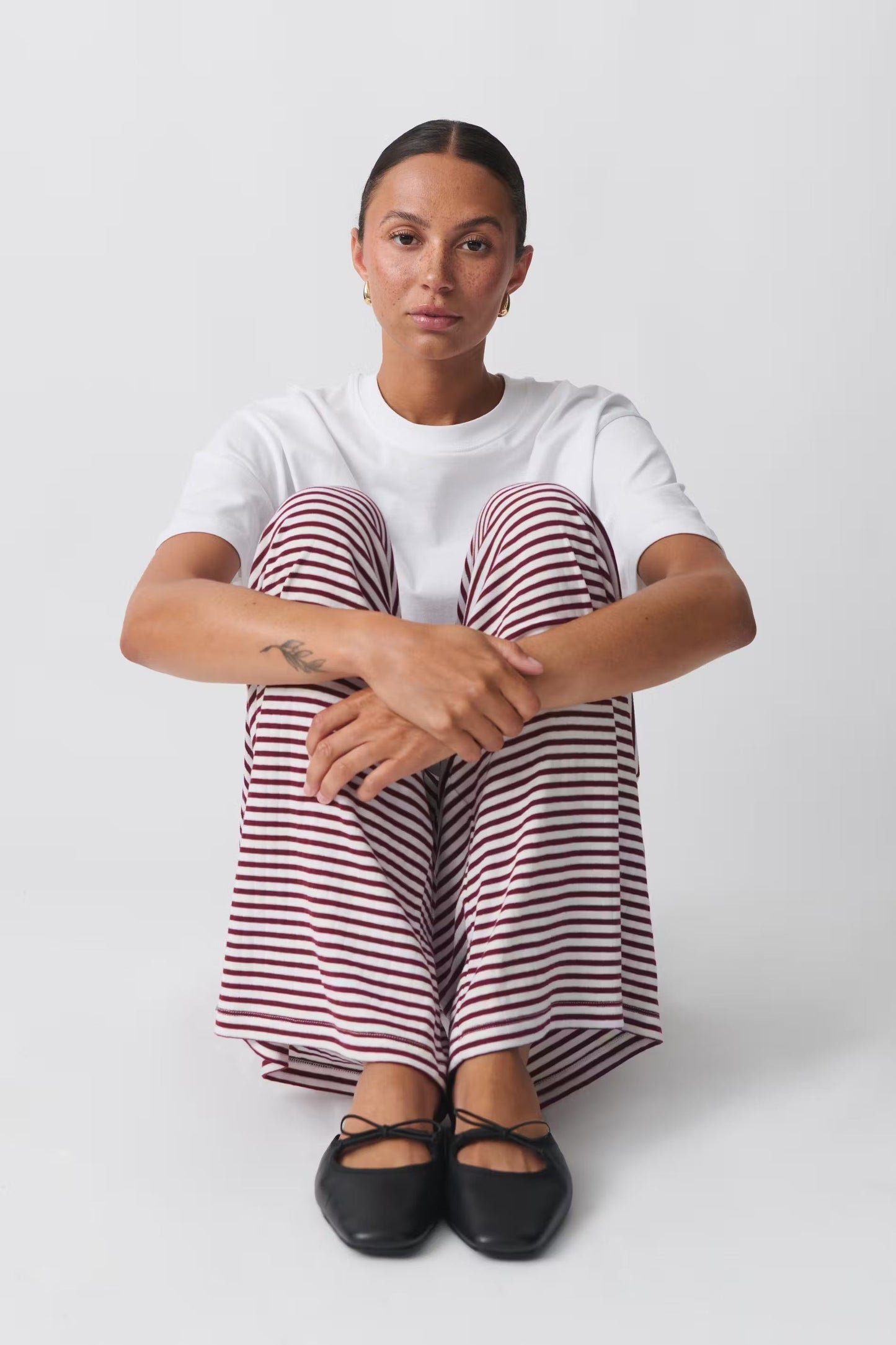 Women’s Striped Wide Leg Lounge Pants