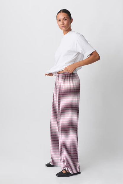 Women’s Striped Wide Leg Lounge Pants