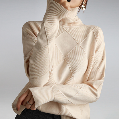 Women’s Textured Turtleneck Sweater