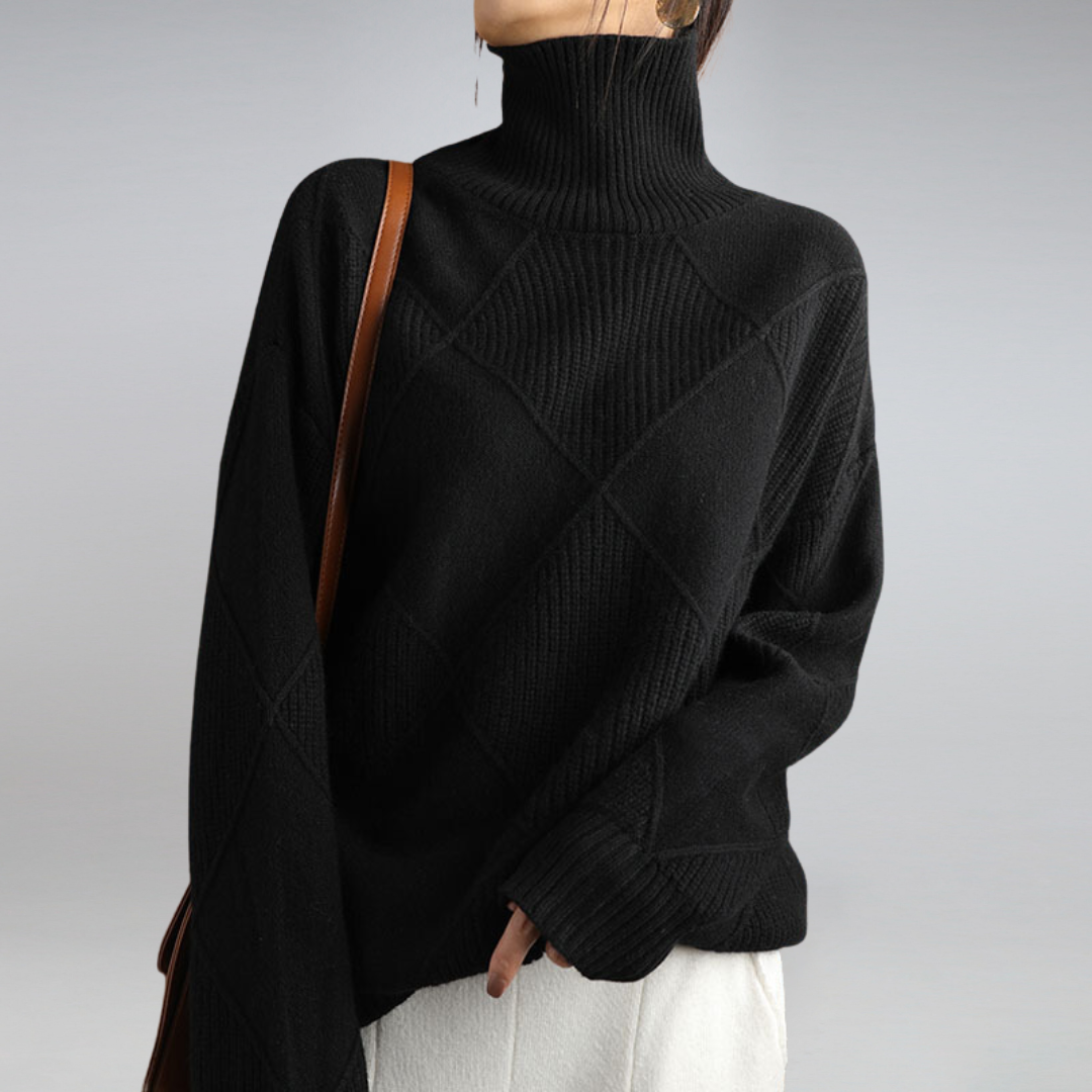 Women’s Textured Turtleneck Sweater