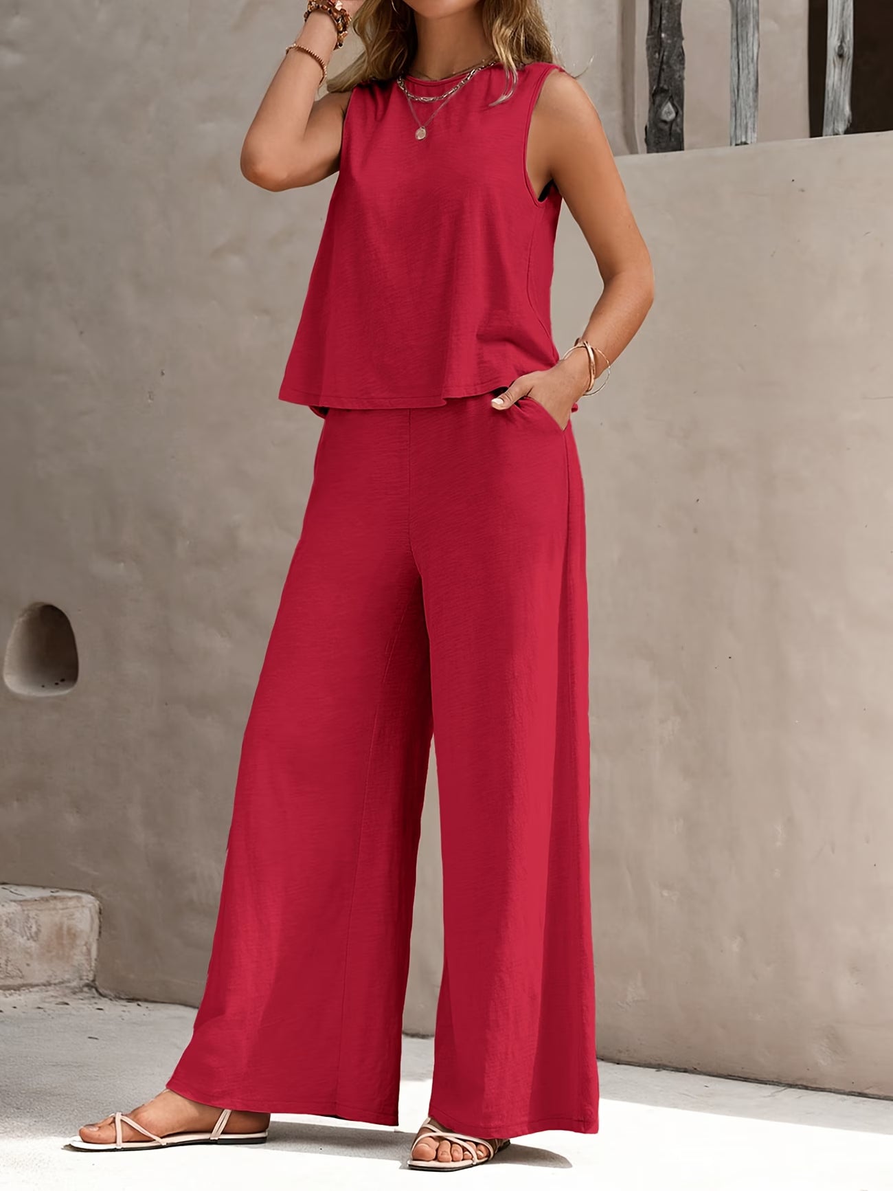 Women’s Wide Leg Two Piece Set